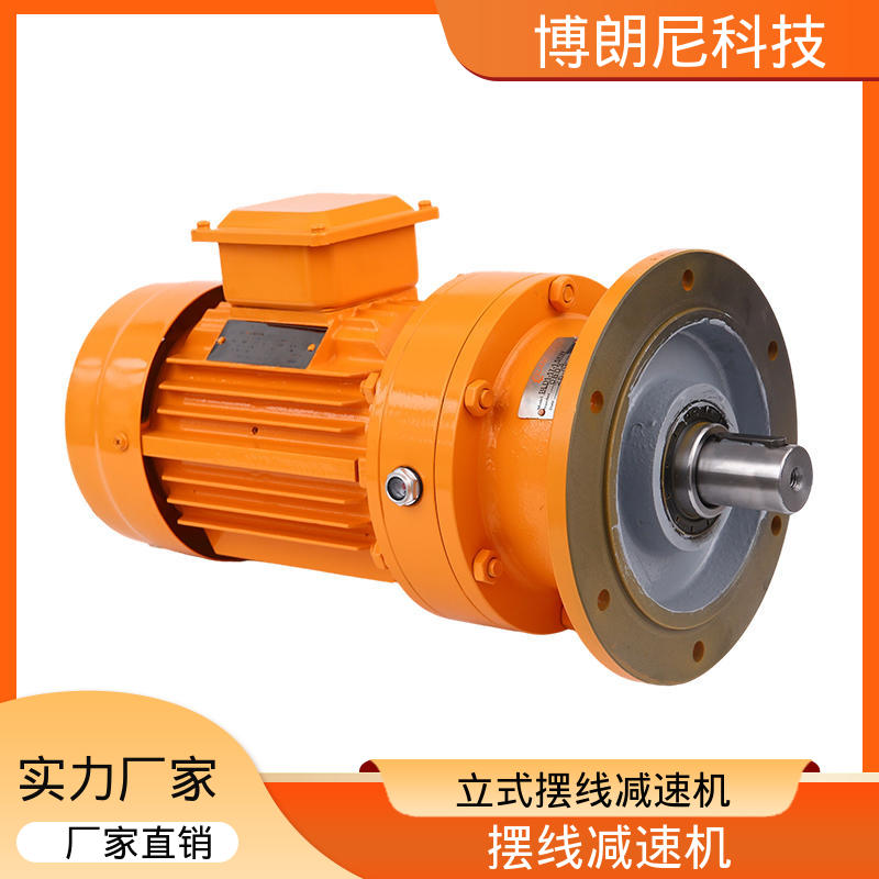 Brooni Technology vertical cycloidal pinwheel reducer has a long service life, high hardness, and high load capacity. Used for star-shaped ash discharge valves