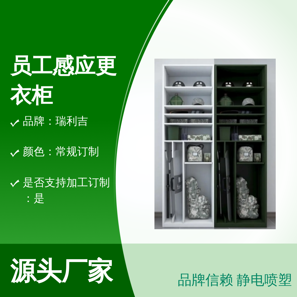瑞利吉健身房浴室员工感应更衣柜 品牌信赖 静电喷塑