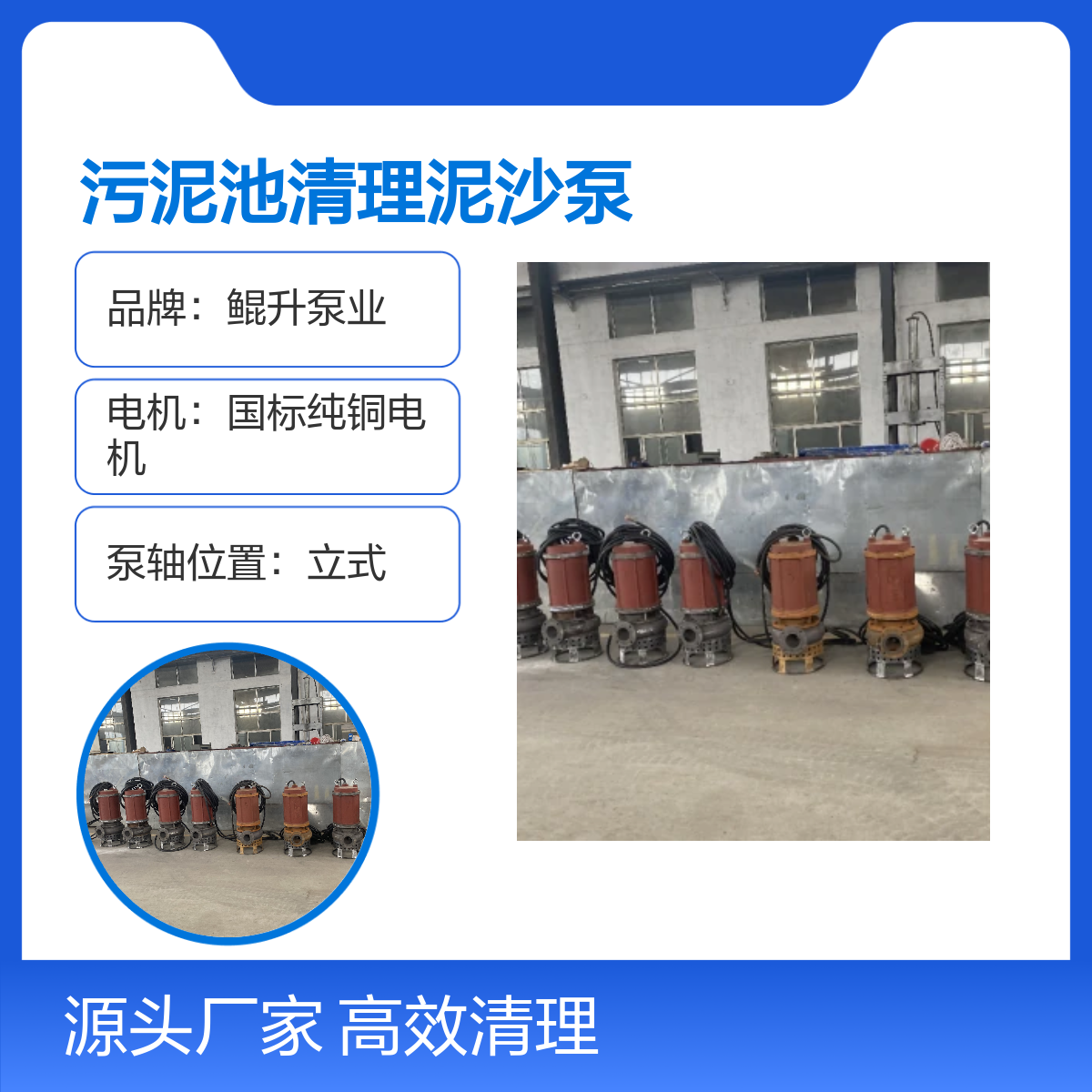 污泥池清理泥沙泵 高铬耐磨立式潜水抽沙泵 国标纯铜电机