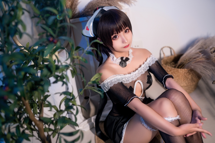 蠢沫沫 cosplay作品 黑白女仆 喵纪元 (1).JPG