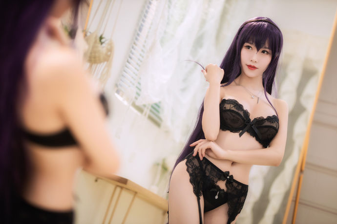 抖娘-利世 cosplay作品 霞之丘诗羽 内衣 喵纪元 (1).jpg