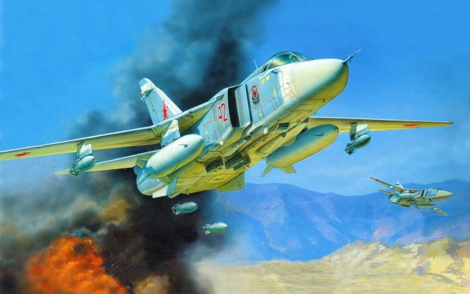 純手繪版戰斗機與轟炸機，畫的真好看！