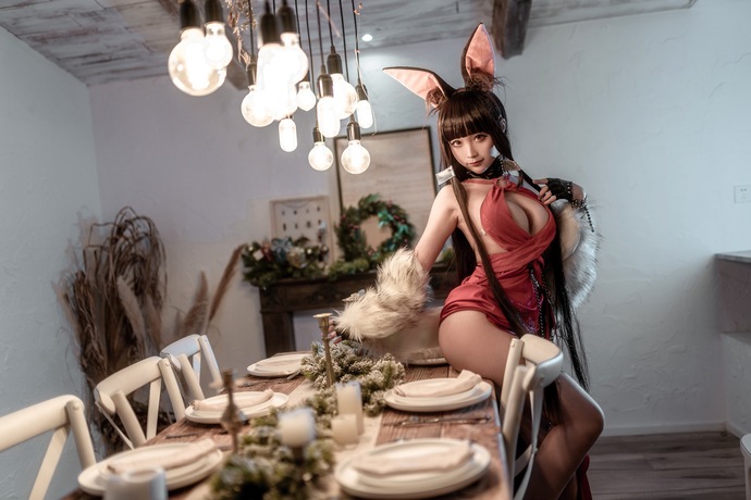 蠢沫沫 cosplay作品 碧蓝航线 赤城喵纪元 (1).jpg