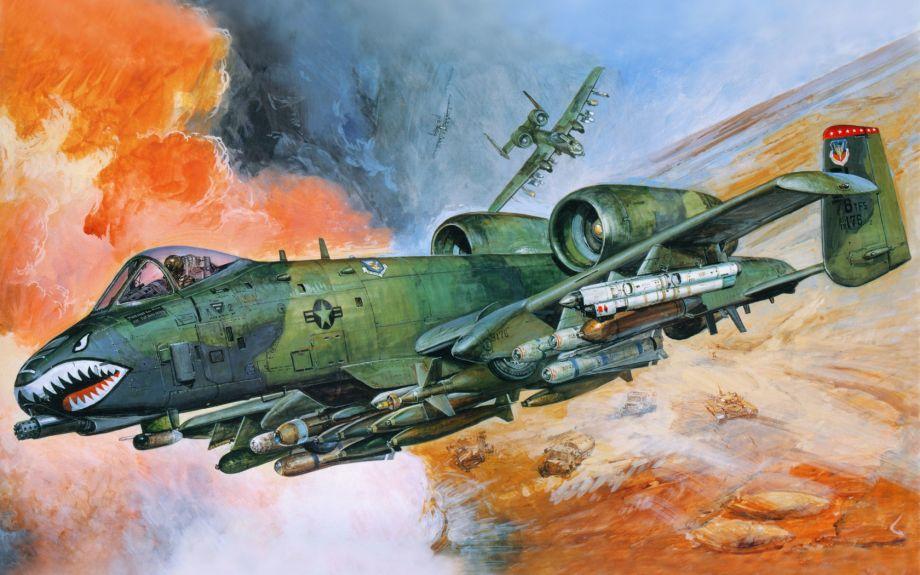 純手繪版戰斗機與轟炸機，畫的真好看！