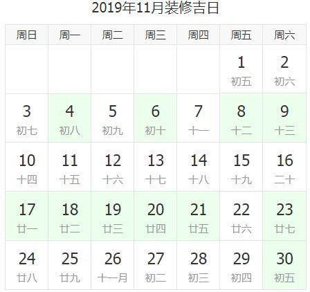 十一月初五是黄道吉日吗(2019年12月份装修吉日时间表)