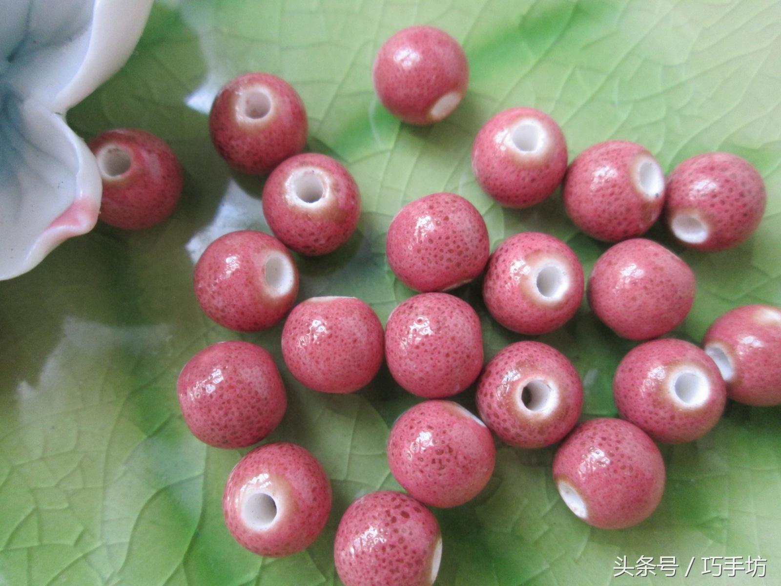 颜色釉 花釉陶瓷珠多色 饰品配件 百搭