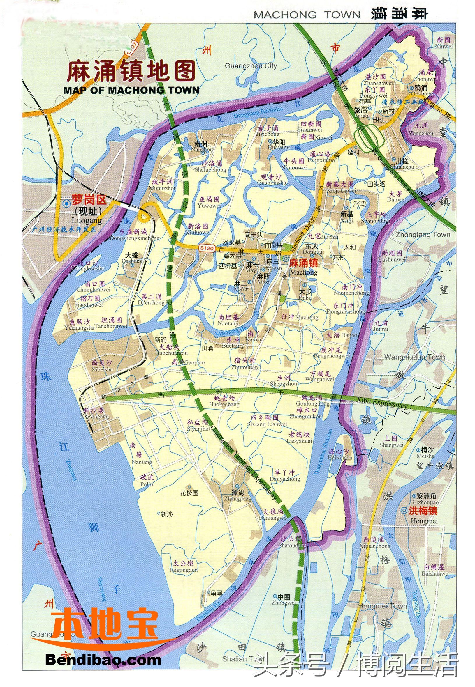 快快收藏：东莞地图，4城区28镇区，保存手机可查看