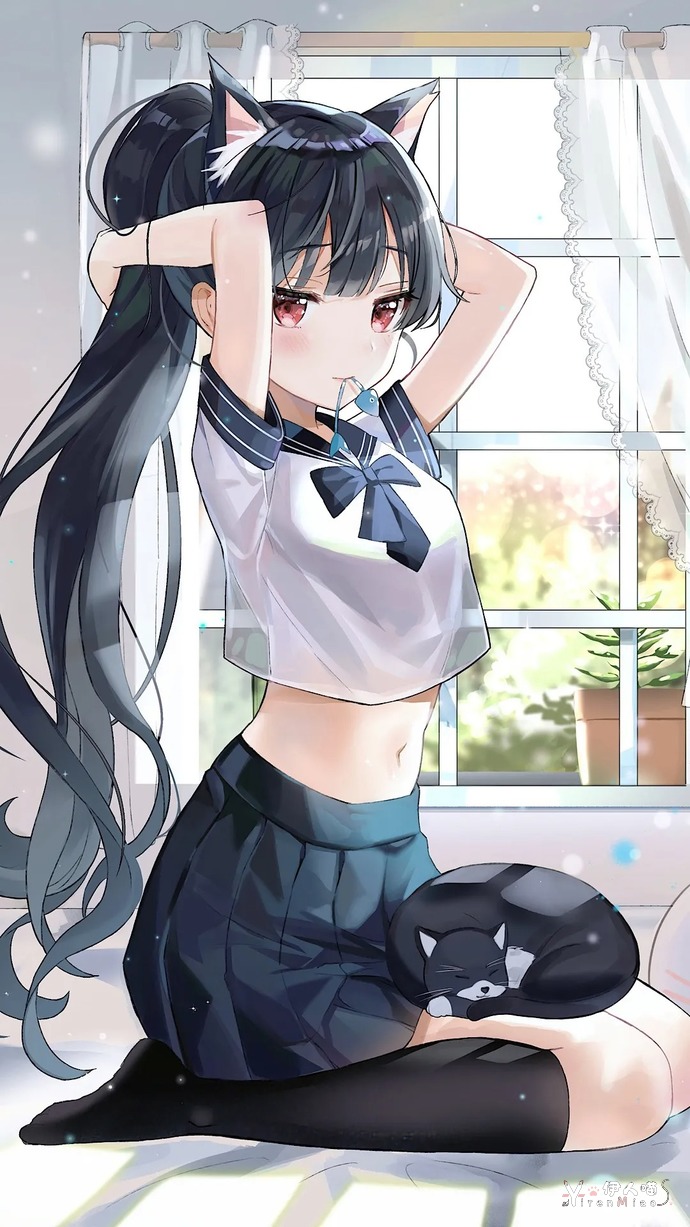 「萌妹壁纸」YRM.007-二次元软萌妹子图