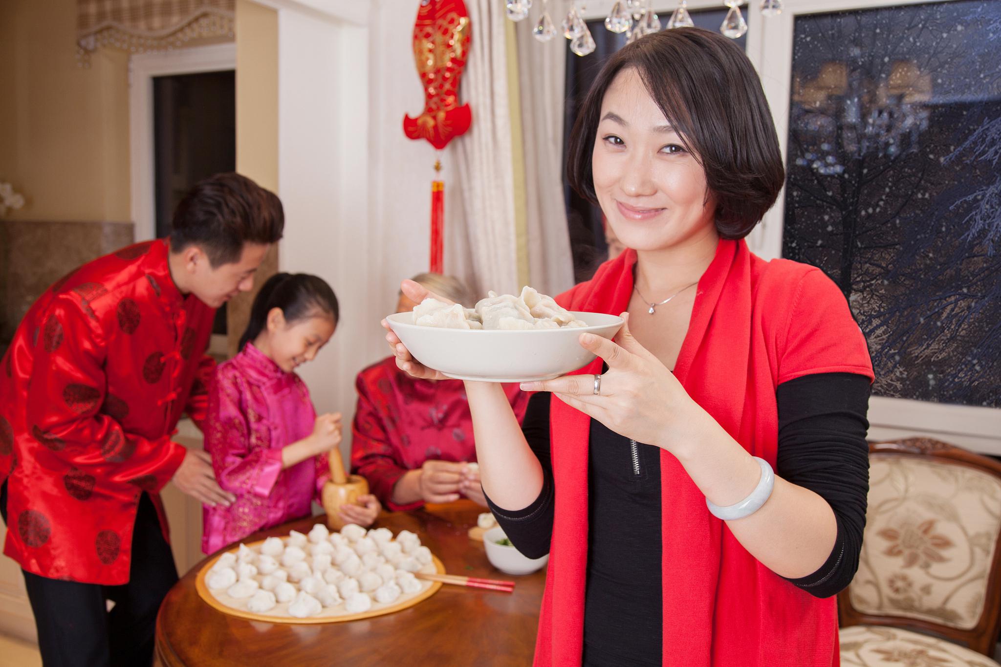 包饺子美图图片