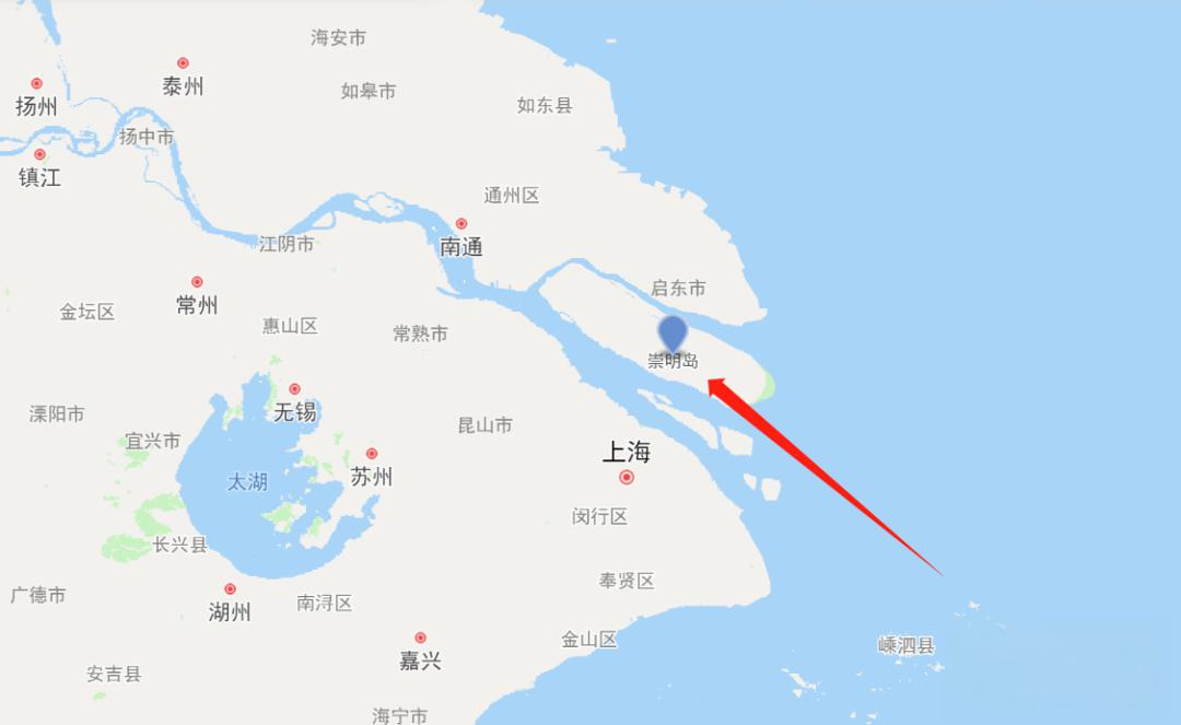 上海崇明岛地图高清图片