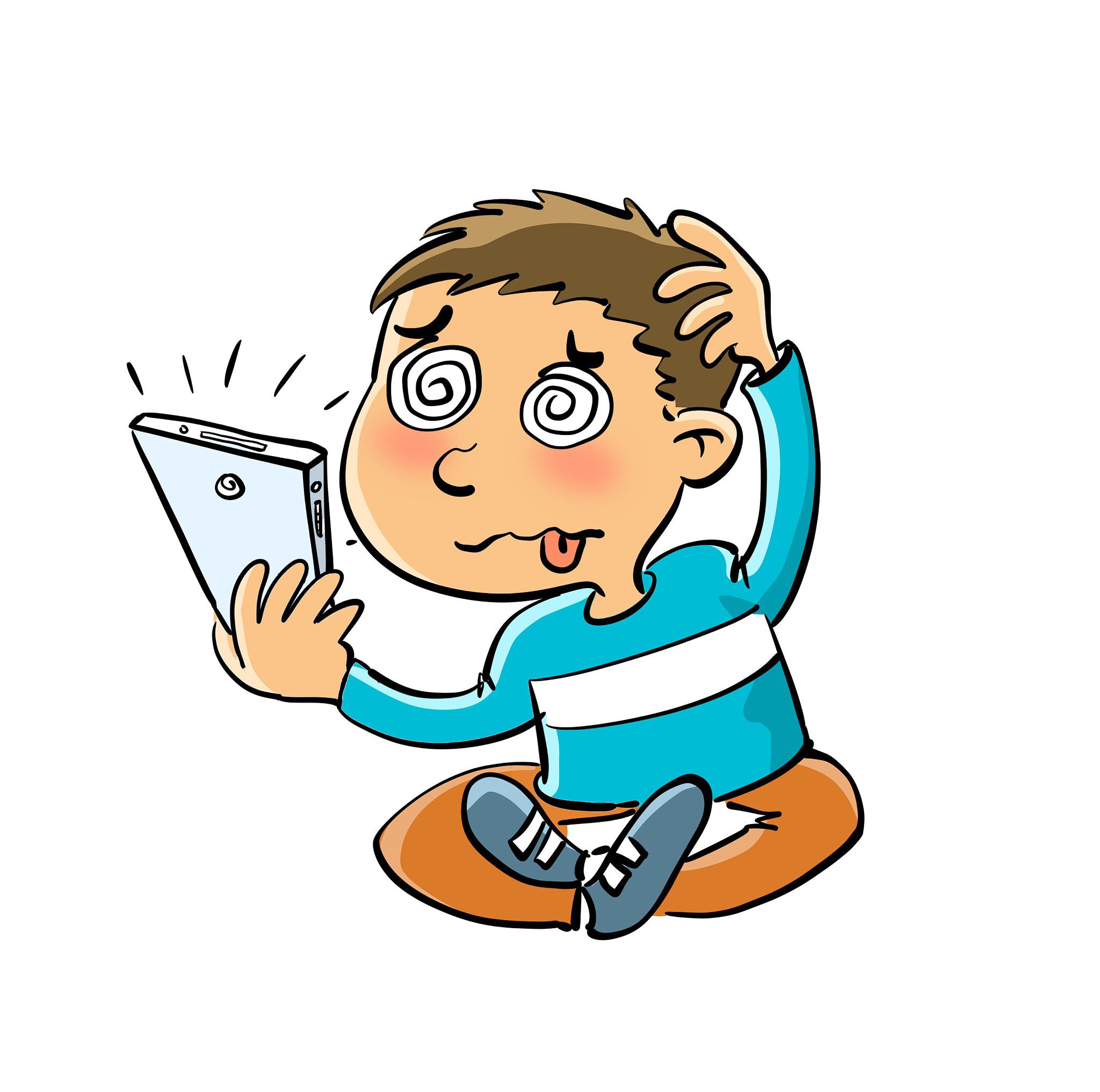 95社交隔离 过度依赖手机会使孩子与家人和朋友的面对面交流减少.