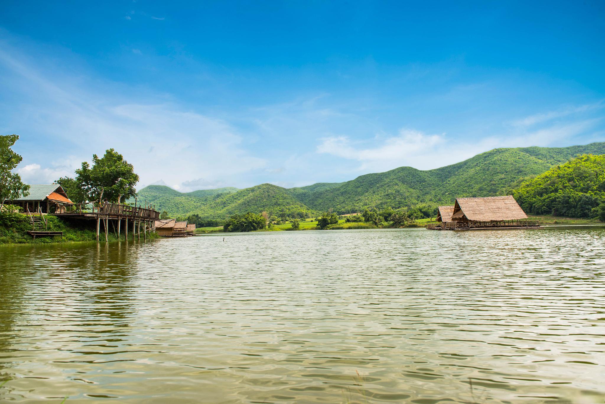 邛崃竹溪湖景区图片图片