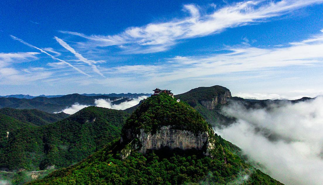 焦作云台山的秋意盎然 焦作云台山汉文化景区是河南省焦作市修武县的