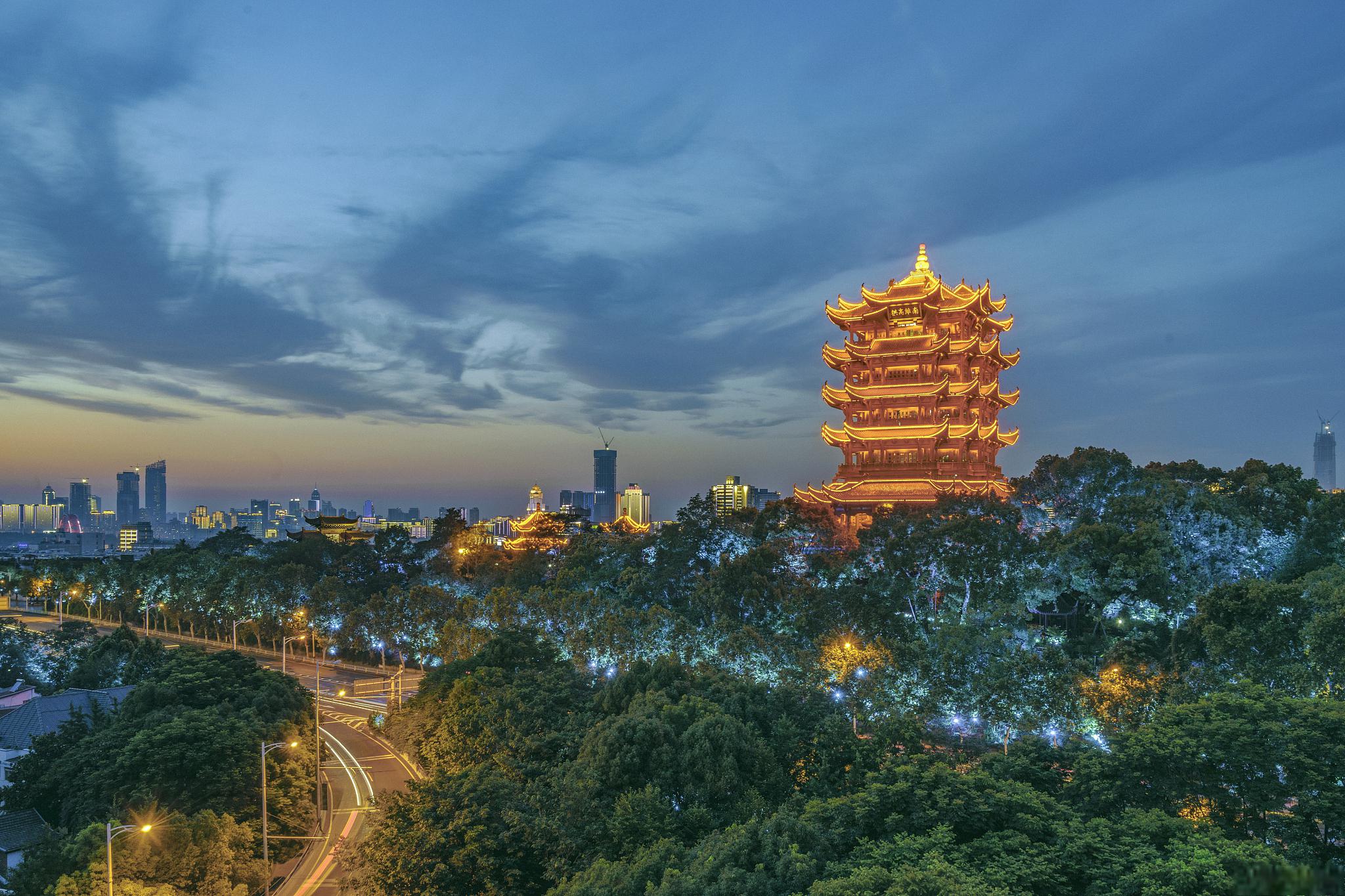 湖北城市风景图片