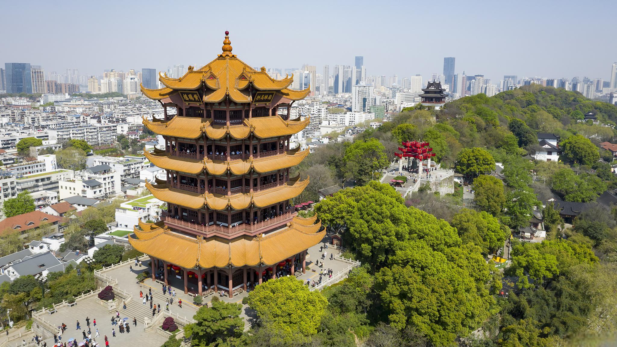 黄鹤楼,湖北武汉的标志性建筑 黄鹤楼,位于中国湖北省武汉市长江南岸