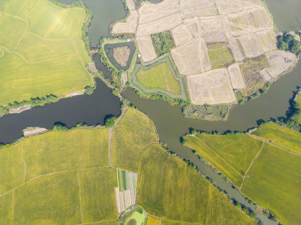 安徽郎溪秋日美景 2023年10月18日,安徽省宣城市郎溪县西郊的田园风光