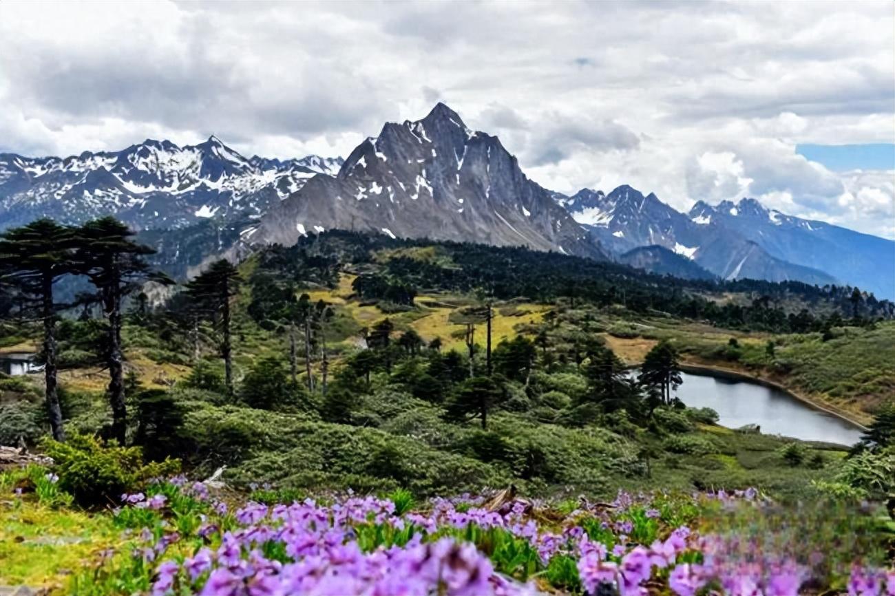 云南孔雀山,一山四季游 在云南省怒江傈僳族自治州贡山县与迪庆藏族
