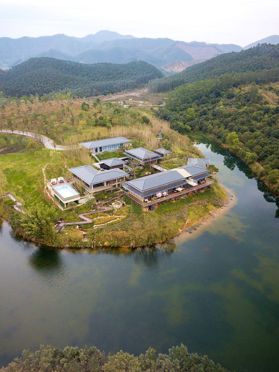 富阳富春山居图实景地图片