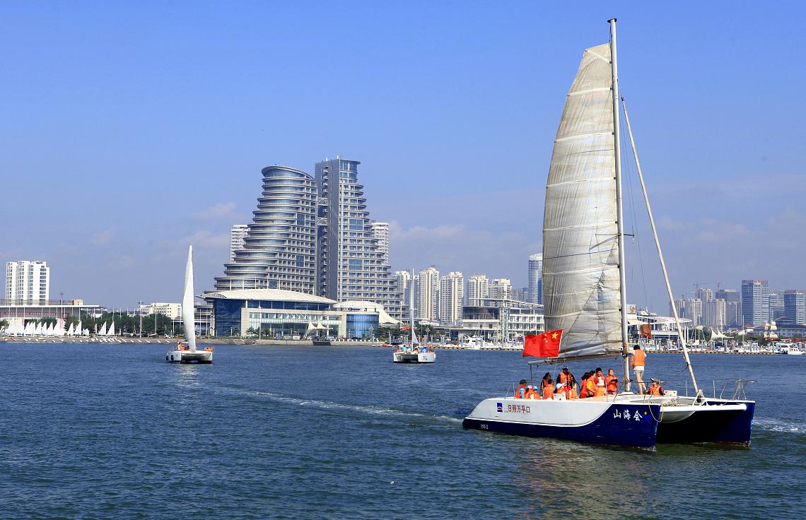 青岛奥帆海洋文化旅游区 山东,这块古老而独特的风景名胜区,占地5:25