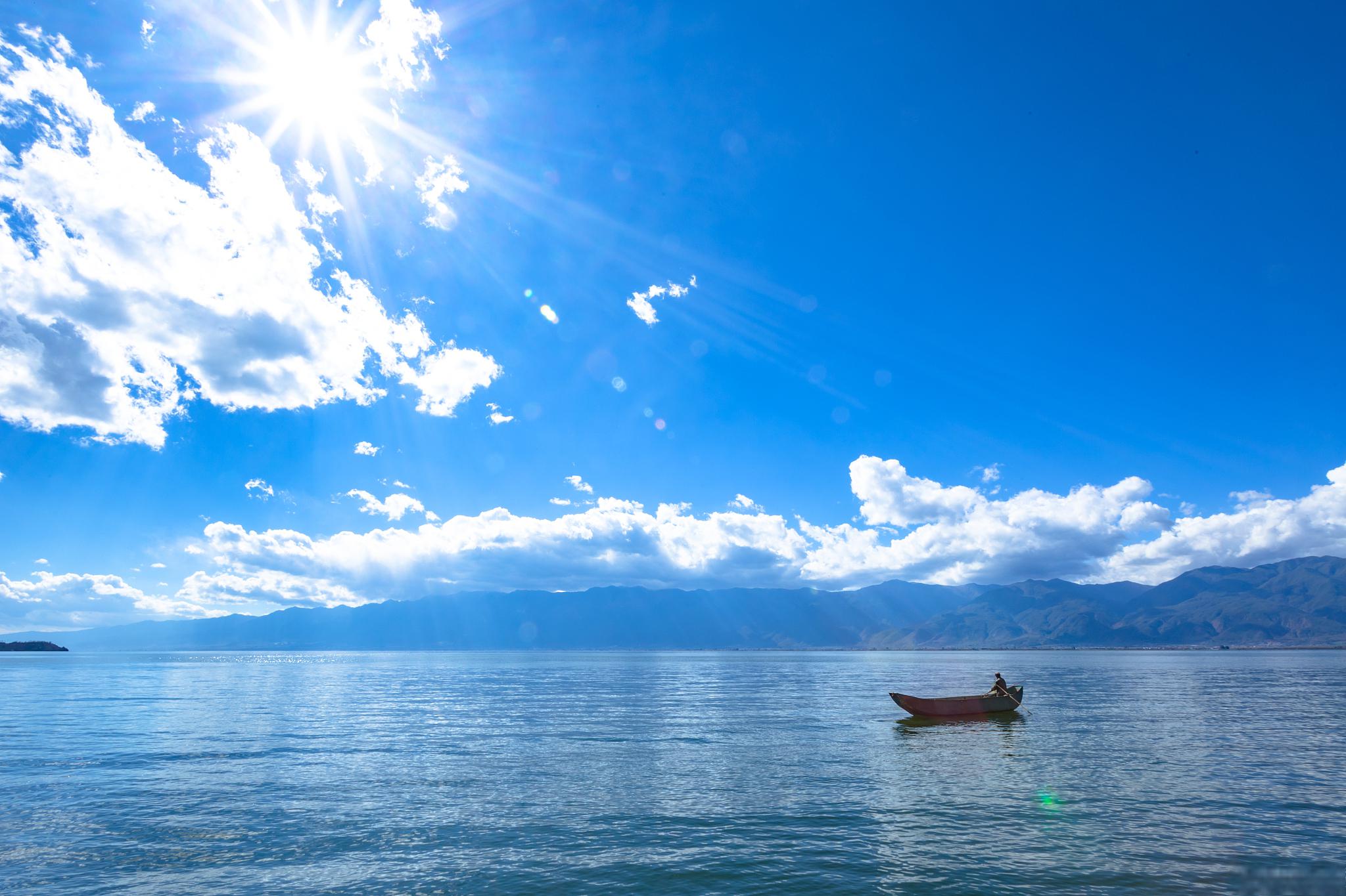 大理洱海的照片图片