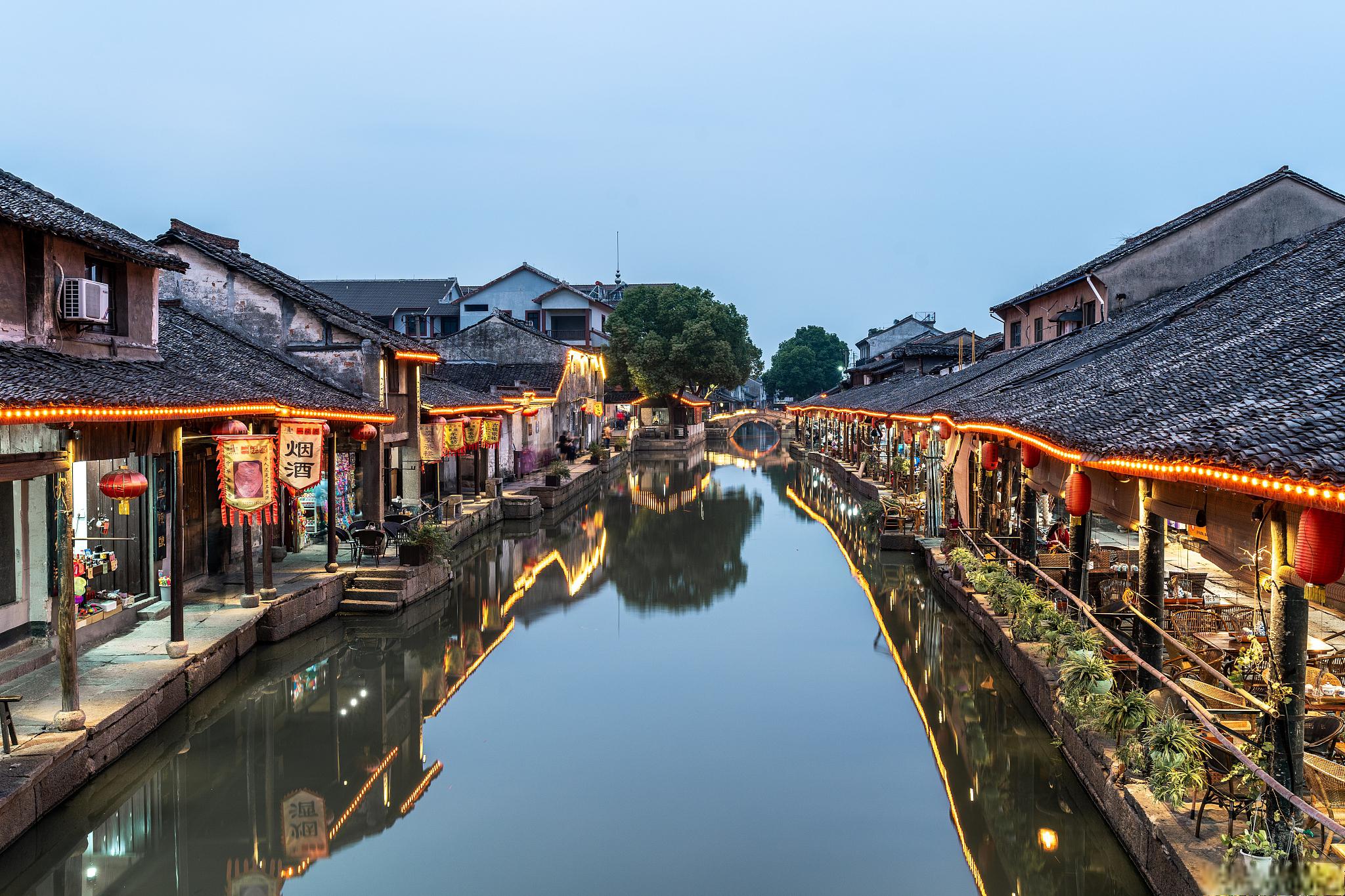 宁波塘溪古镇风景图片
