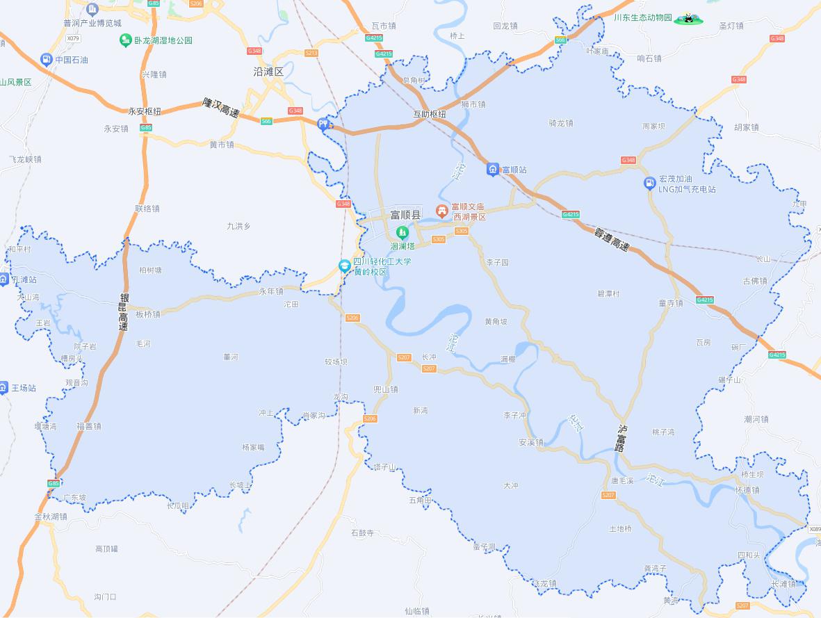 富顺县概况 富顺县,位于四川省东南部,自贡市东南部.