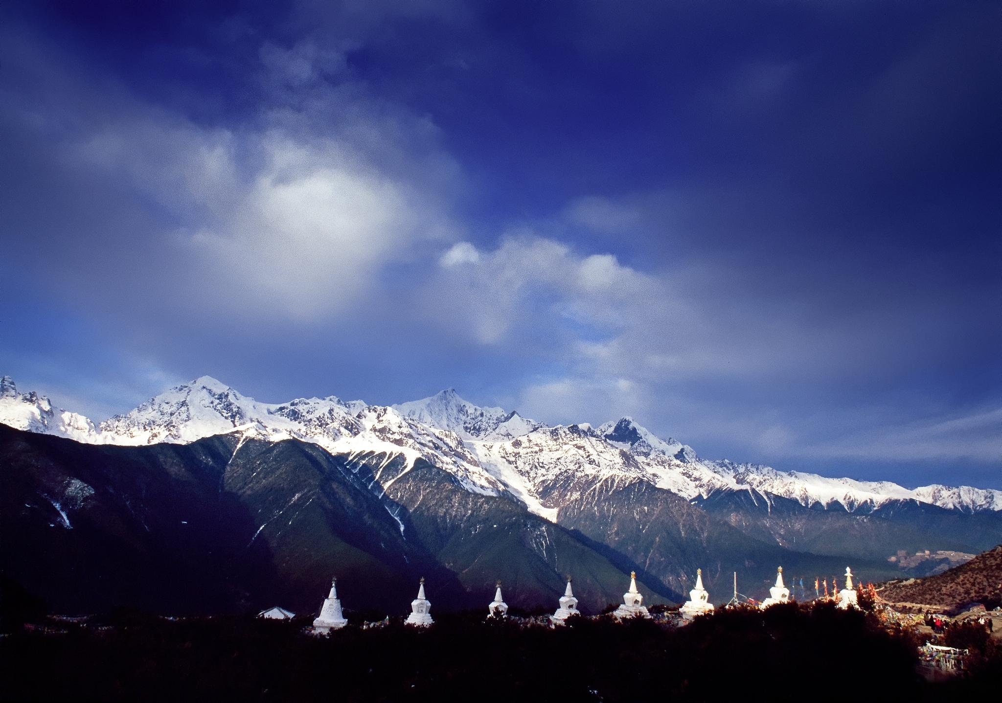 藏传四大神山图片