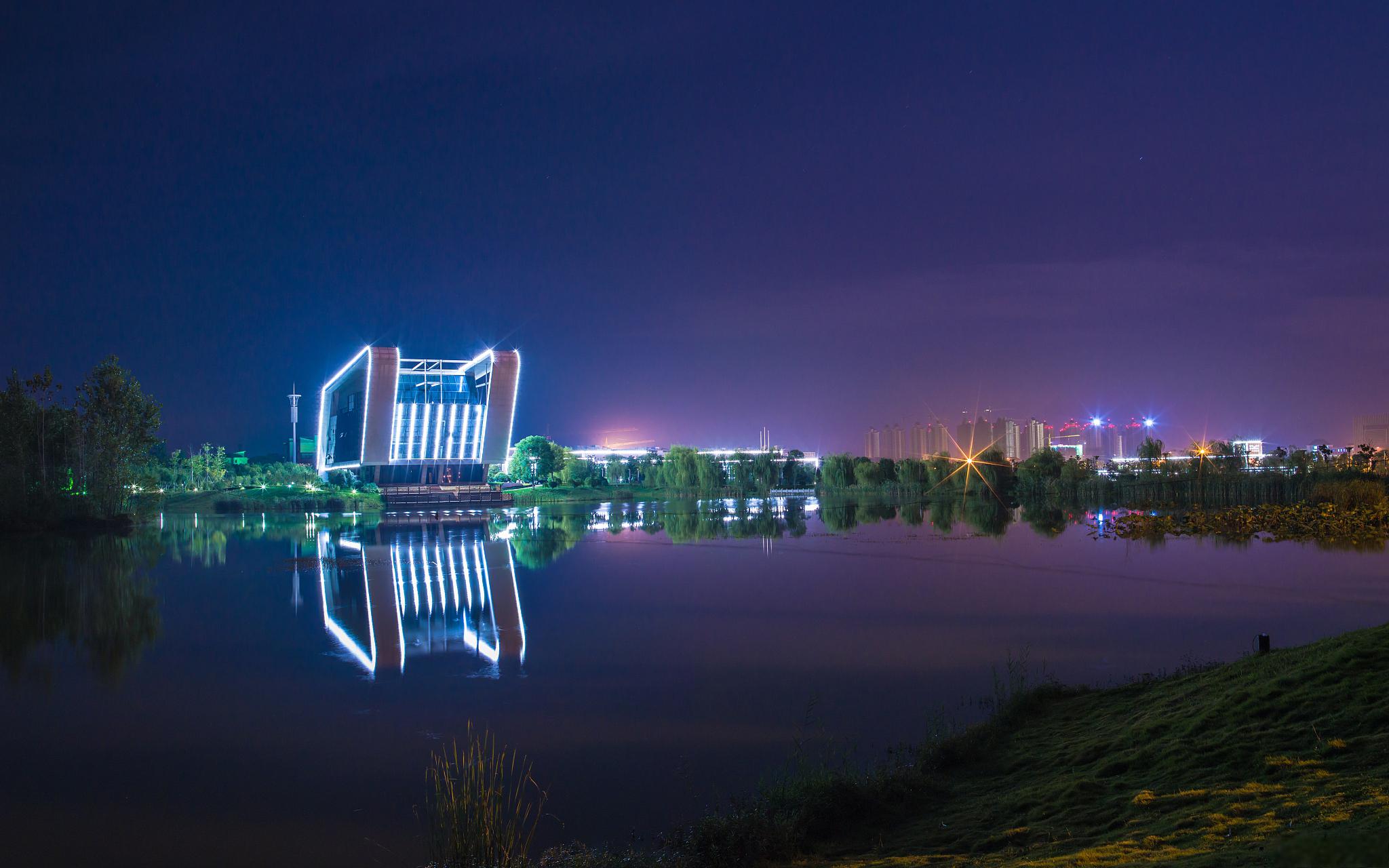 淮南夜景图片