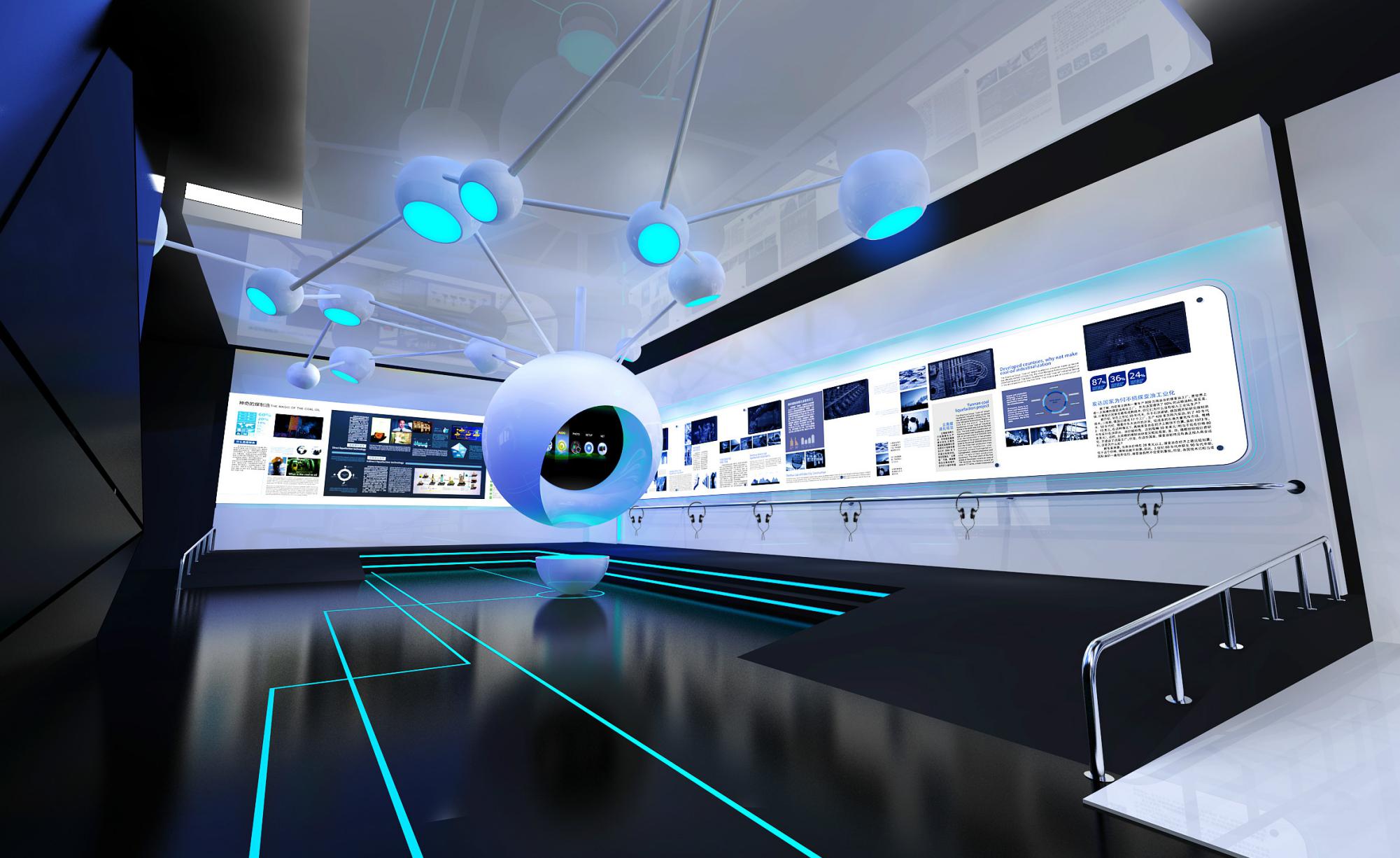 干细胞展厅设计的优化处理 干细胞展厅设计可以通过空间布局,色彩搭配