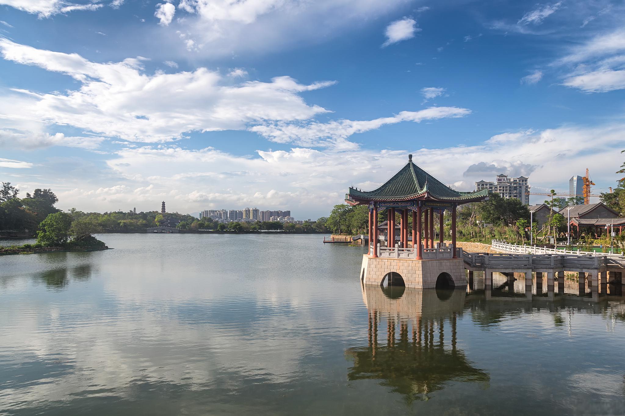 惠州西湖美景怎么画图片