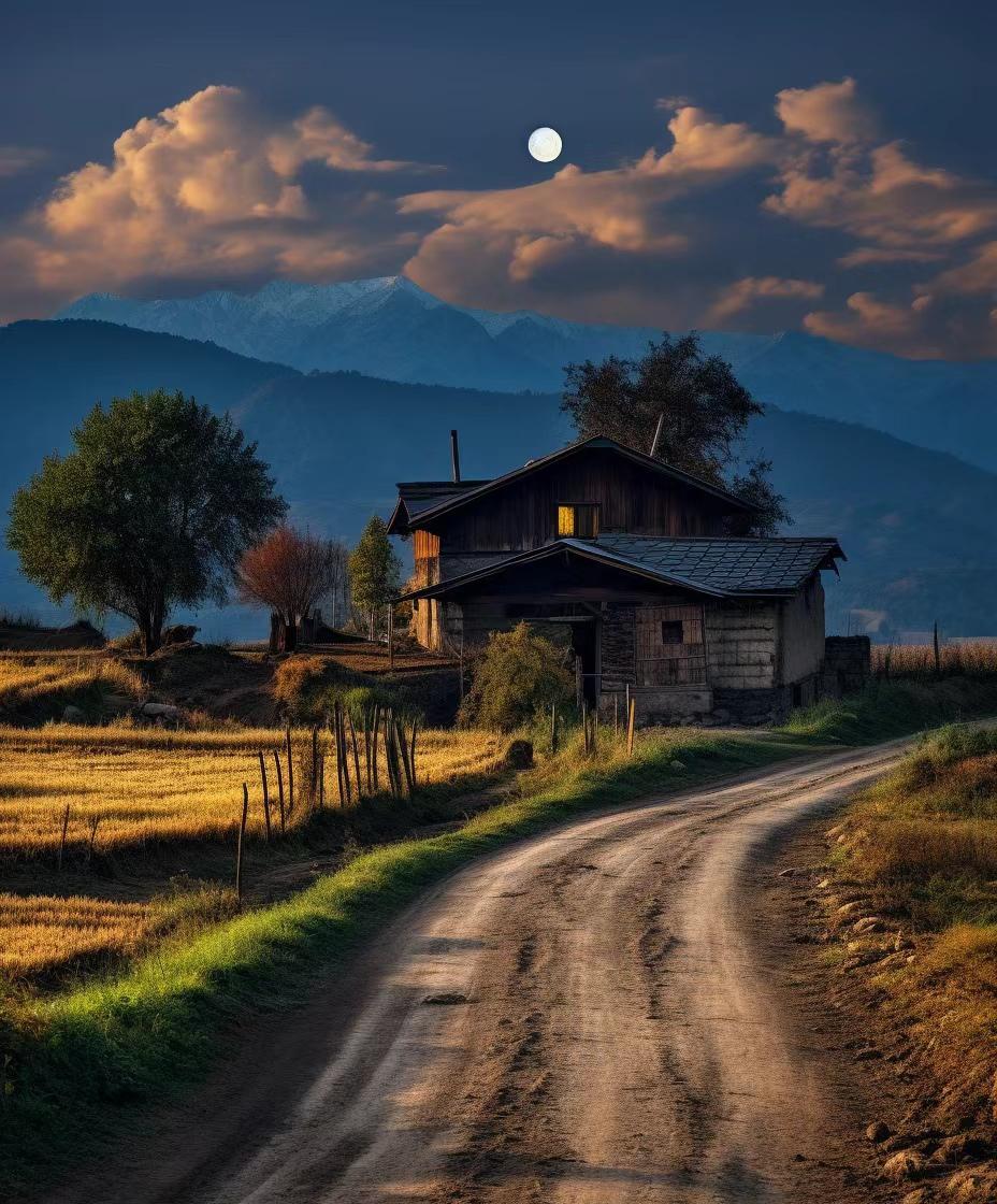 93夕阳余晖 到了傍晚时分,夕阳的余晖洒在桑科草原上,草原仿佛燃起