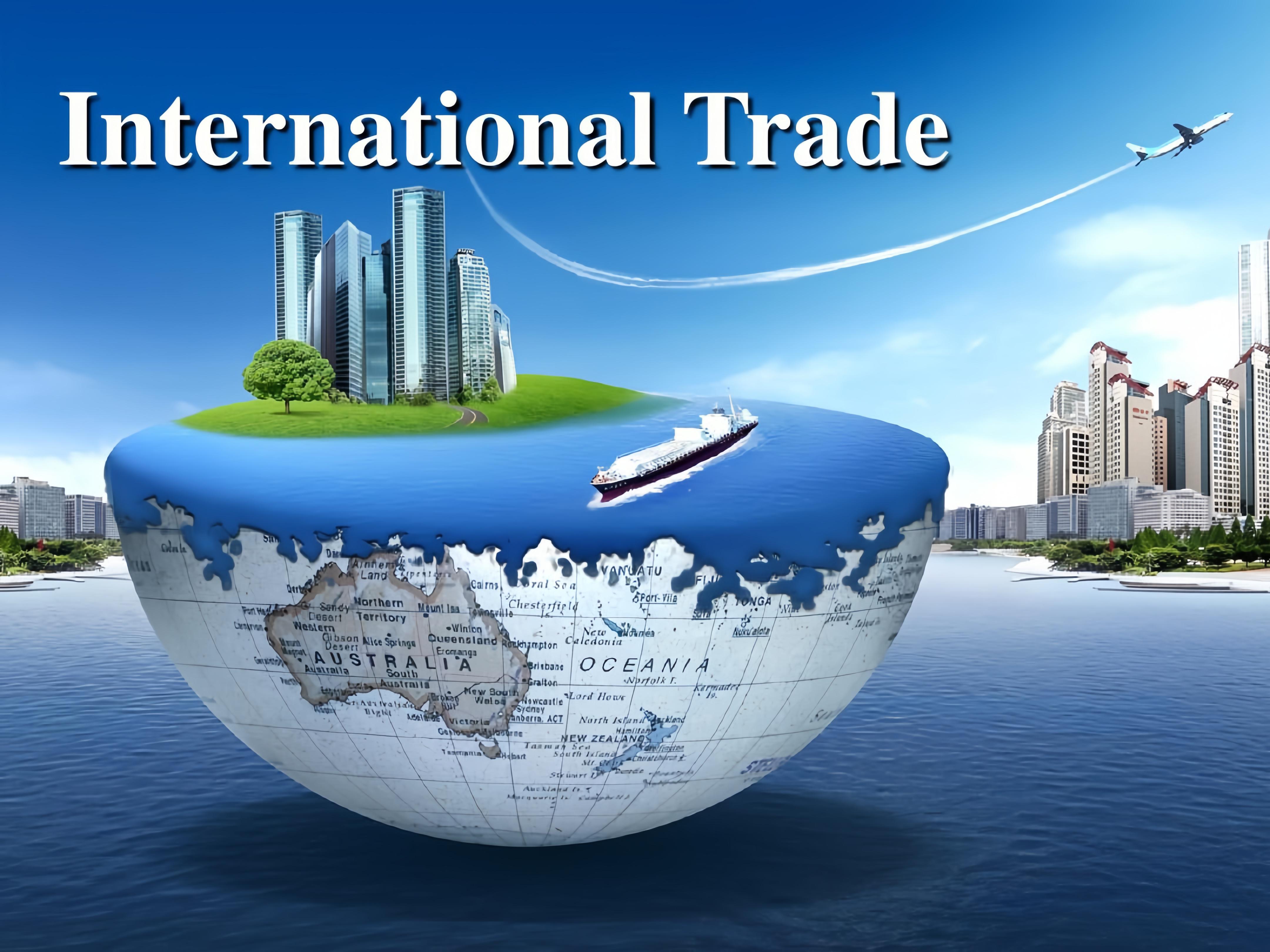 国际贸易适合做各种不同类型的产品,包括制造业产品,农产品,石油和