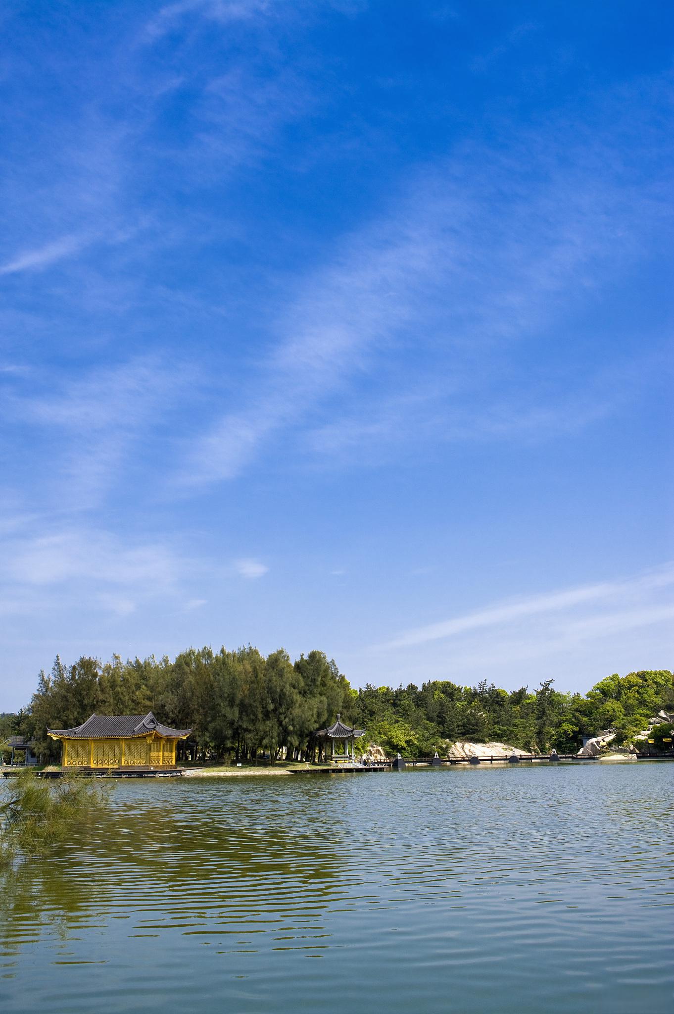 普陀山寺庙 意境图片