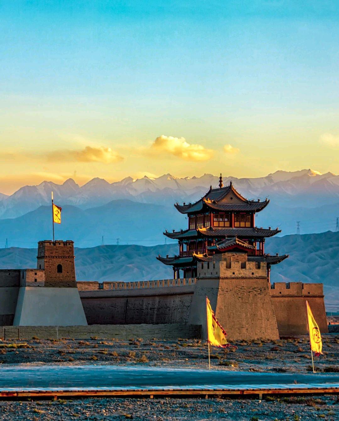 嘉峪关关城,历史文化遗址和自然.@零点旅游者的动态