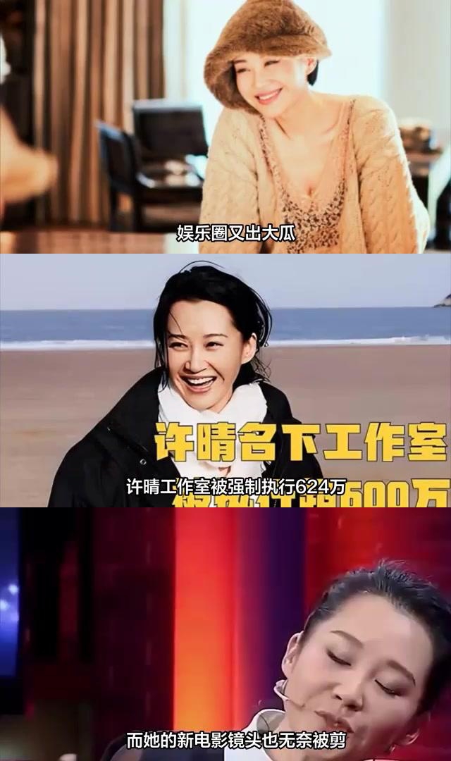 娱乐圈大瓜:国民女神许晴面临624万强制执行!