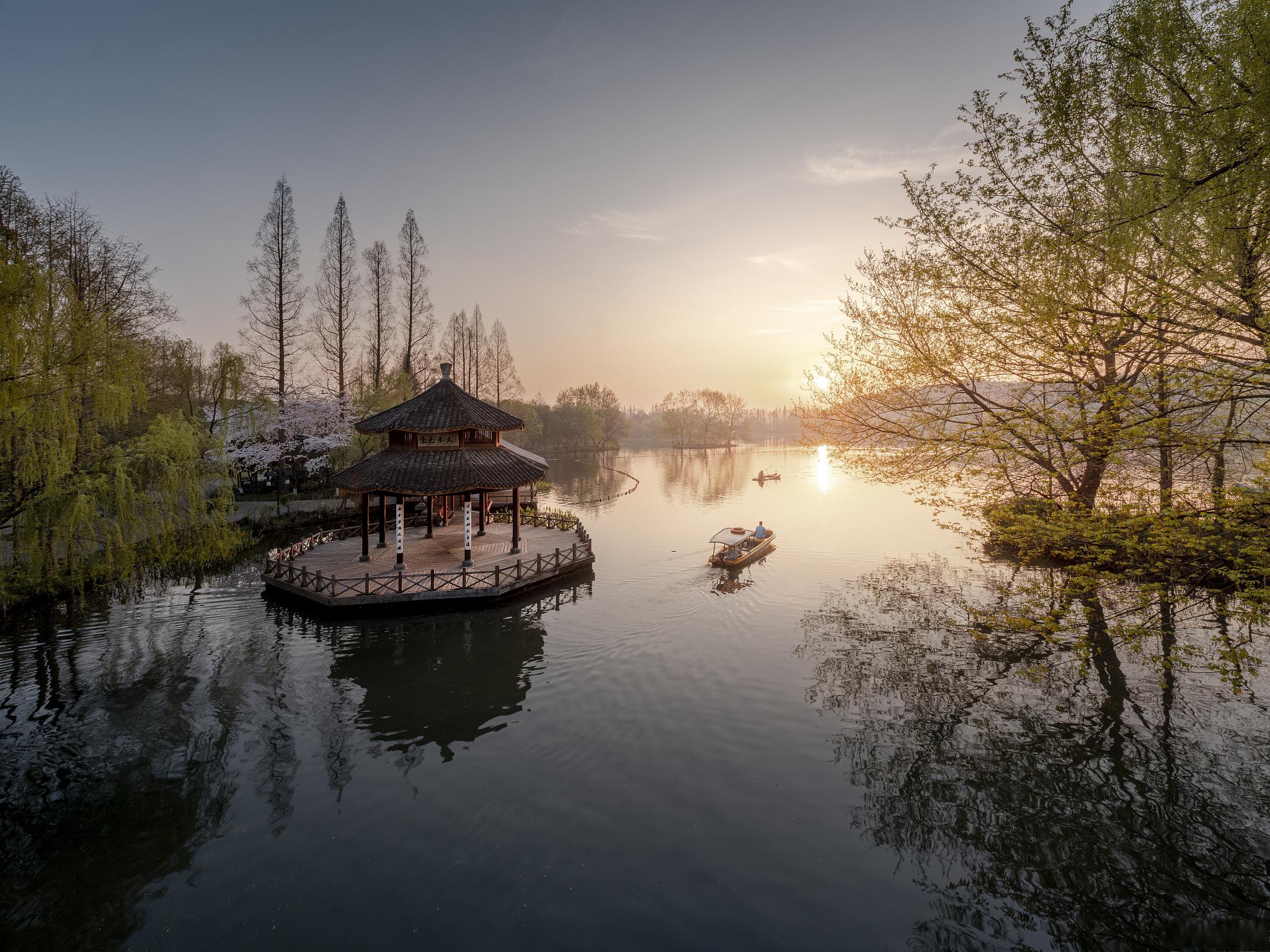 杭州美景图真实图片