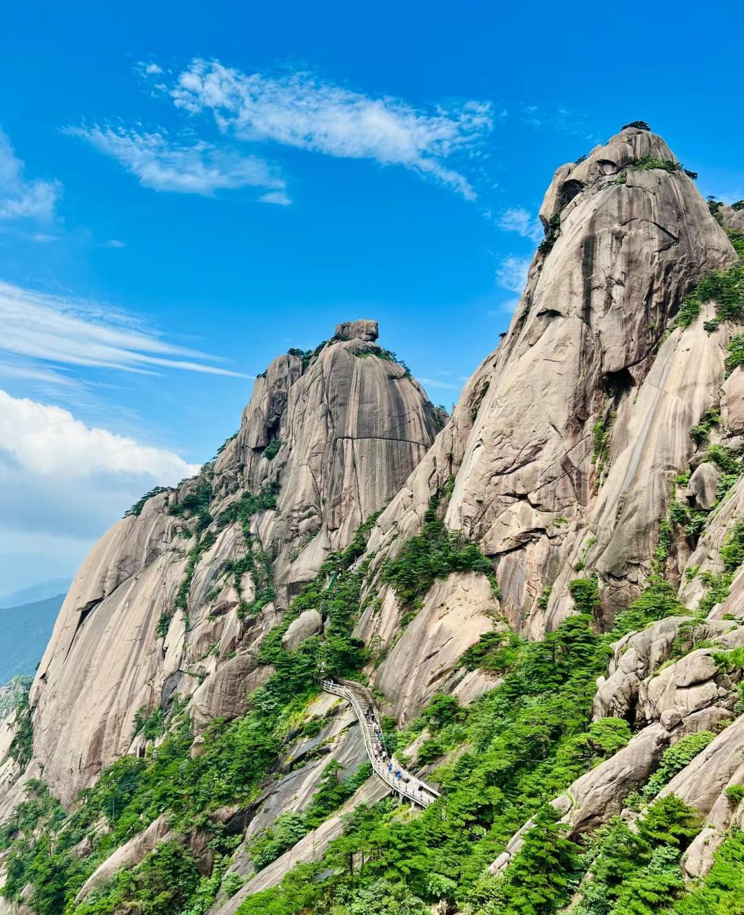 黄山莲花峰照片图片