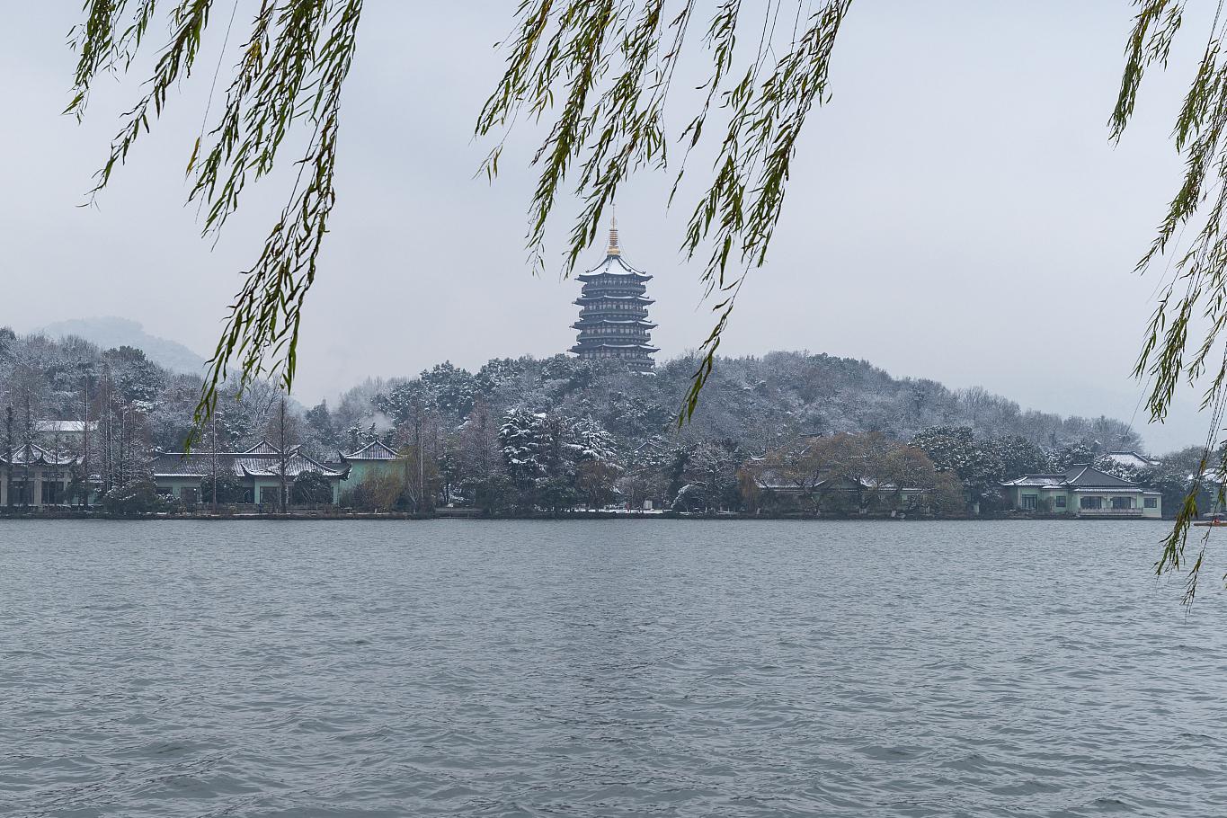 杭州美景 断桥残雪图片