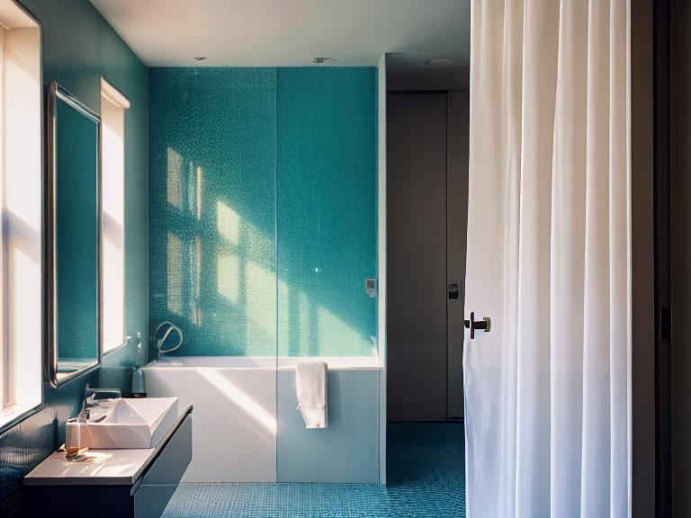 透明卫生间:美学与实用的权衡 走进现代化的酒店客房,你可能会发现一