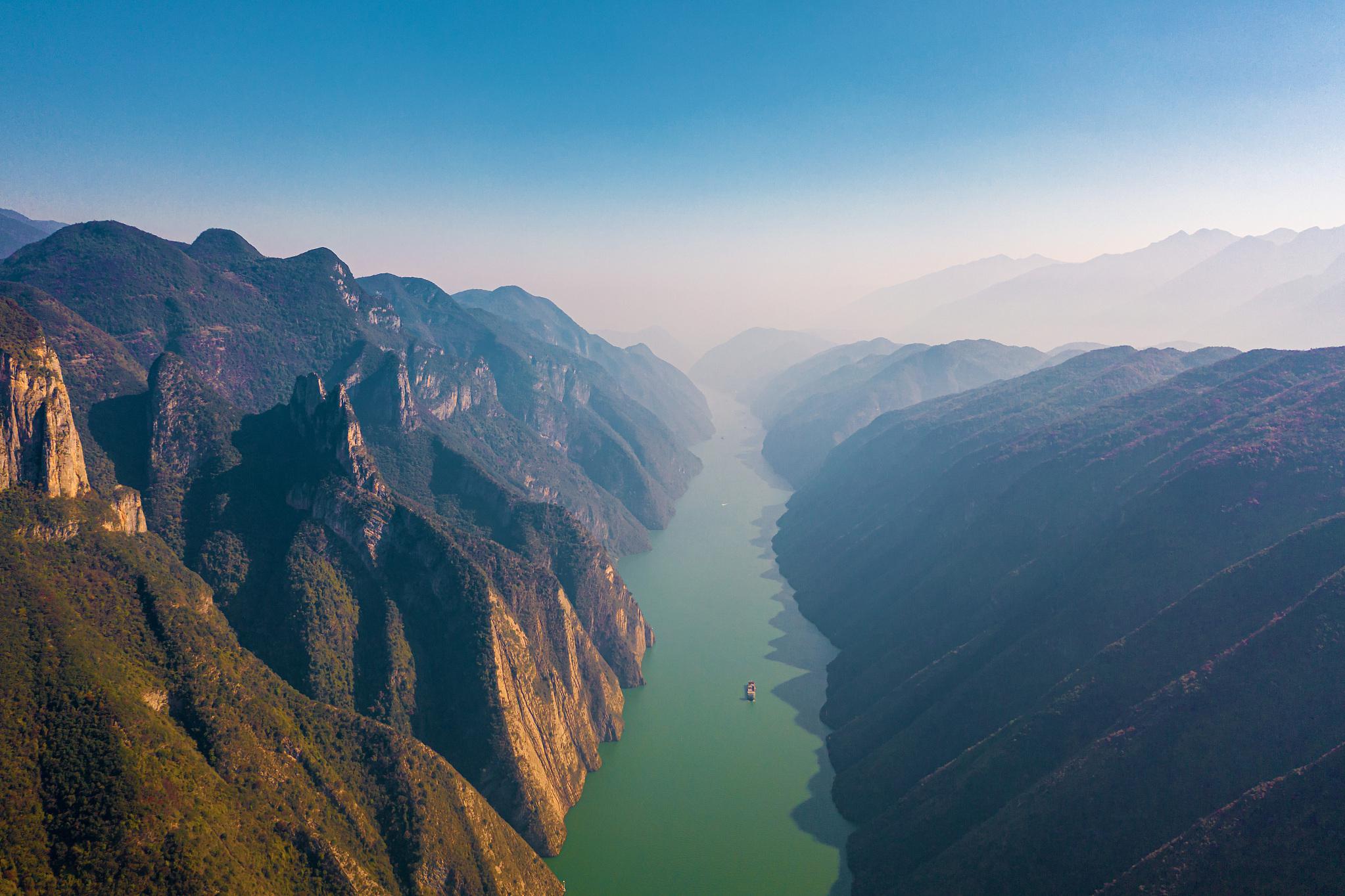 三峡修建前后风景对比图片