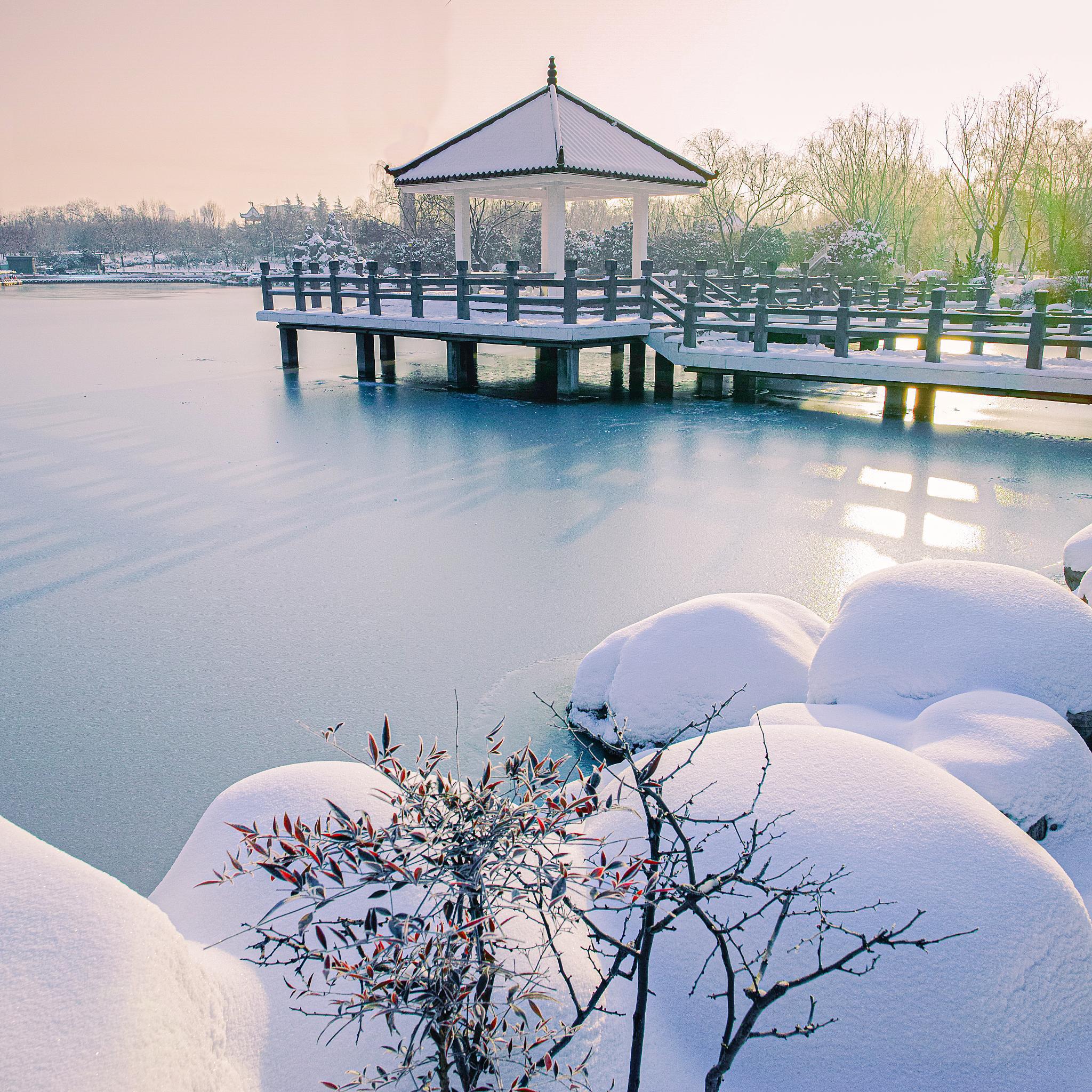 威海大雪图片