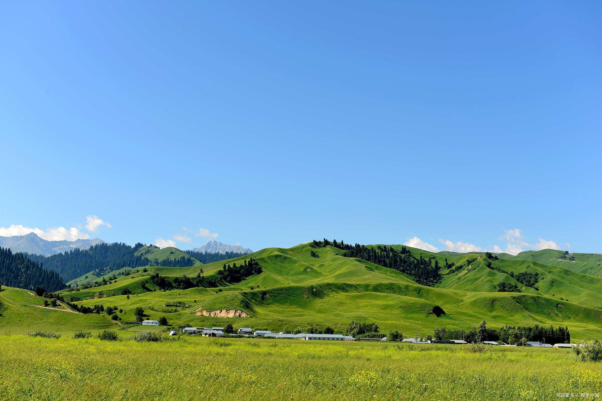 新疆新源县那拉提草原之旅 当我还是一个天真无邪的小学生,有一次和