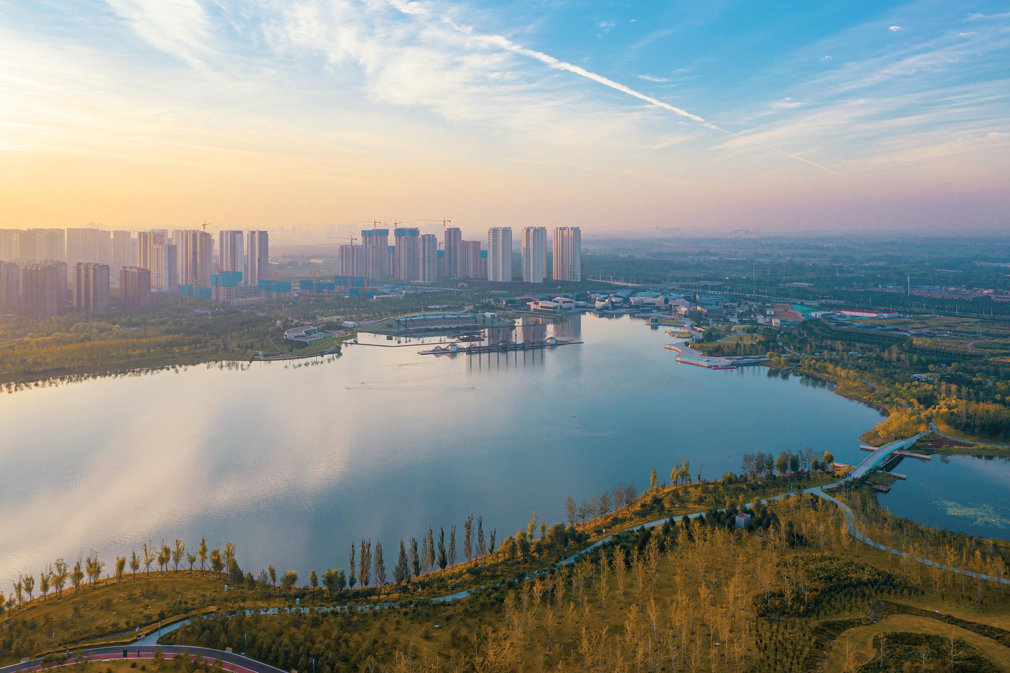 太原晋阳湖公园景点图片