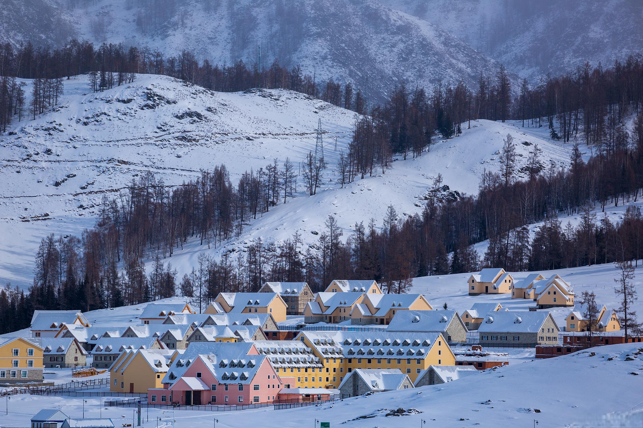 乌鲁木齐雪景 真实图片