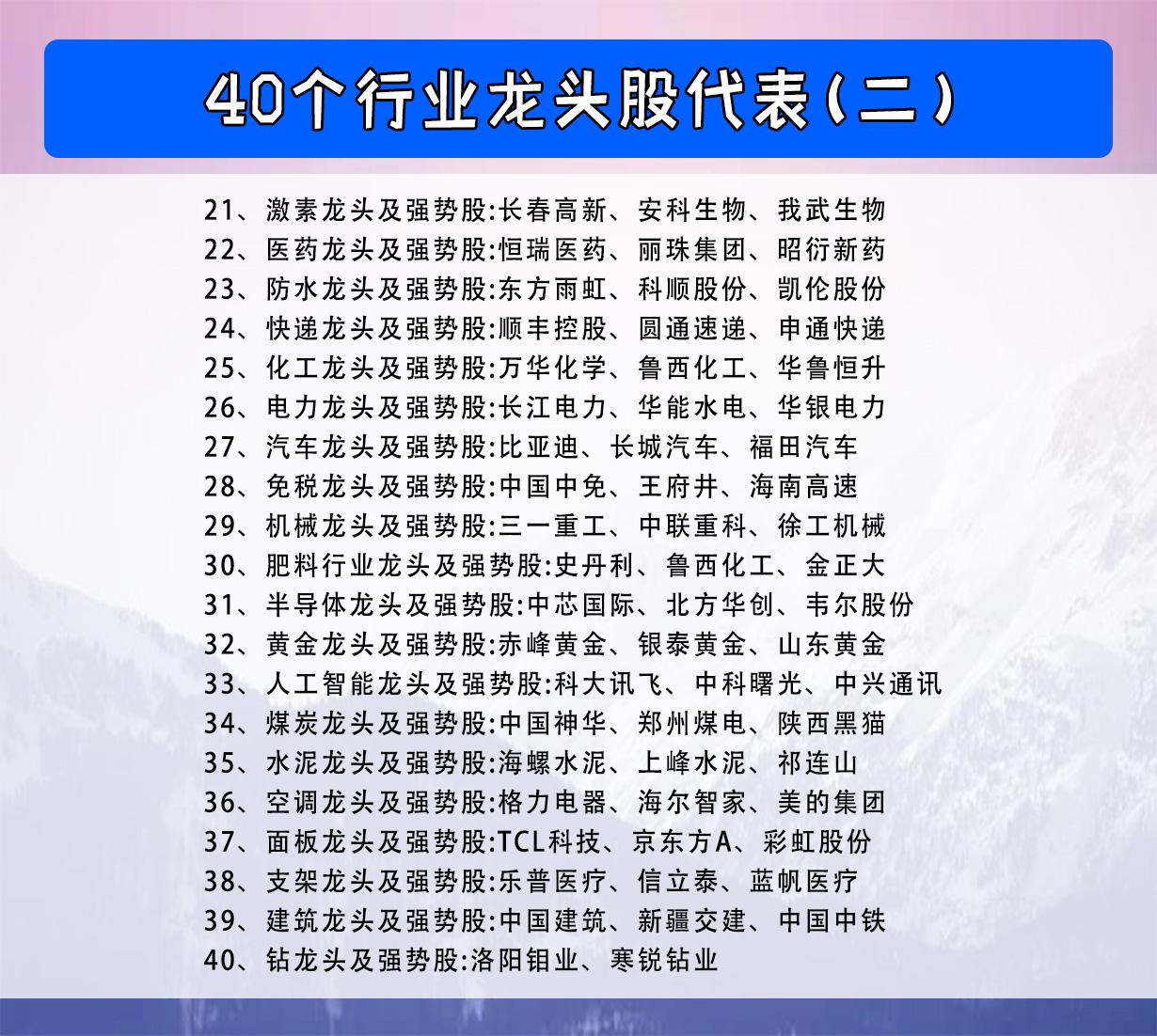 如何分析股票龙头企业
