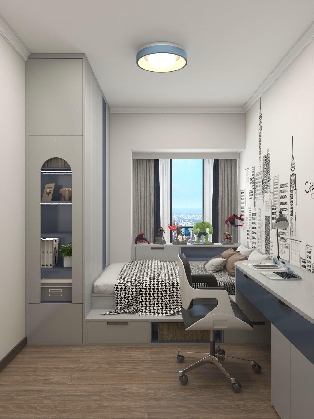 未来八年流行的儿童房 这个儿童房不到九平米,以前