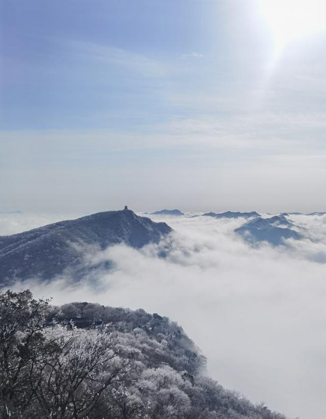 汉中龙头山景区冬天图片