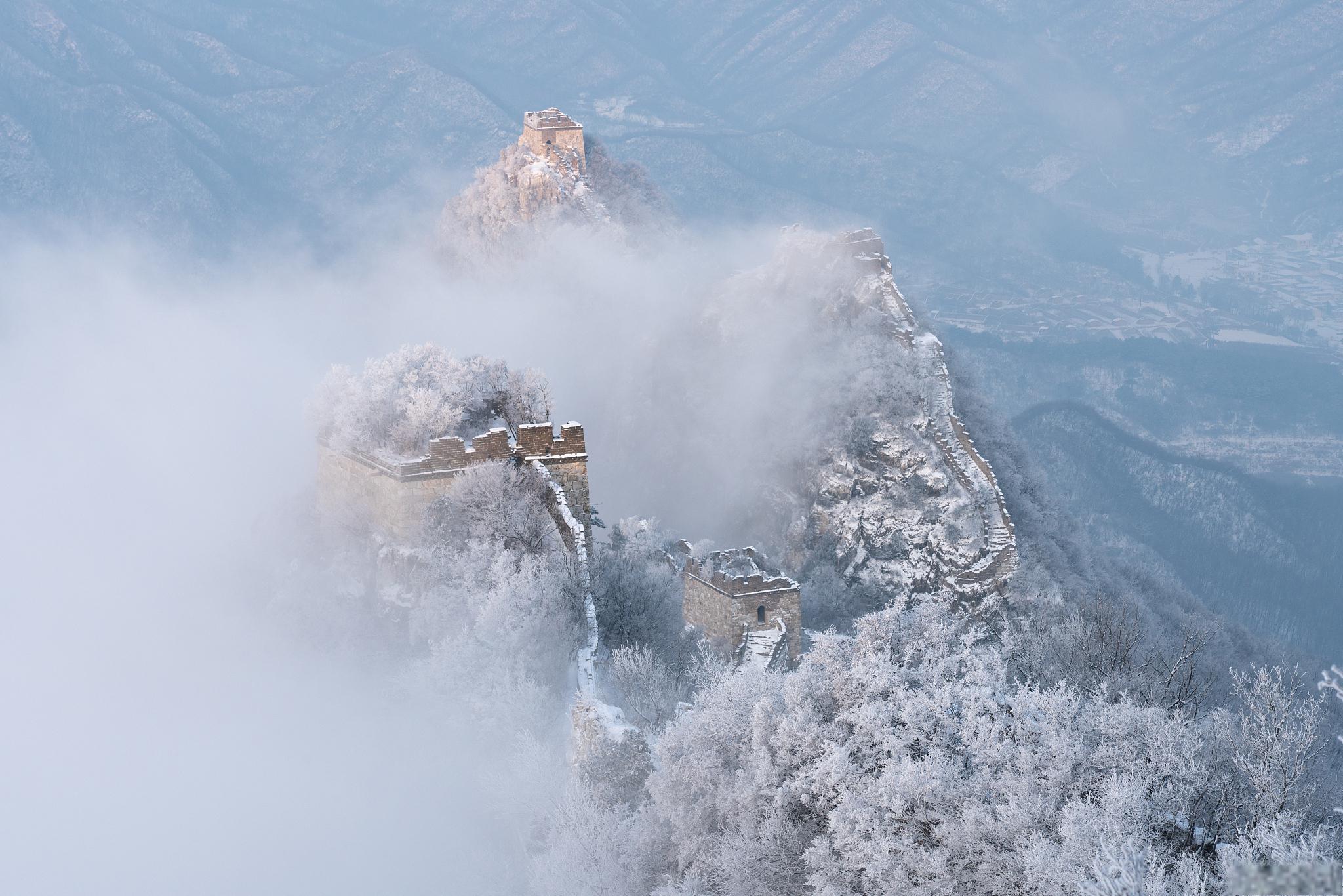 2020年梵净山雪景图片