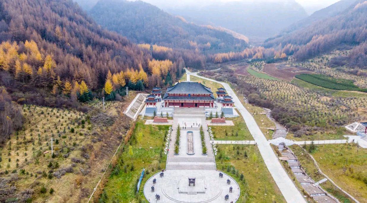 渭河源景区:自然与历史的交融 在中国的甘肃省,定西市渭源县五竹镇红