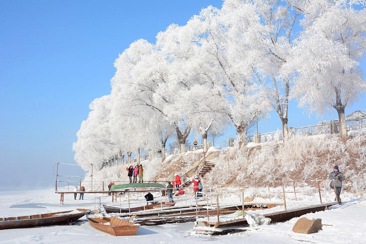 哈尔滨雪景真实照片图片